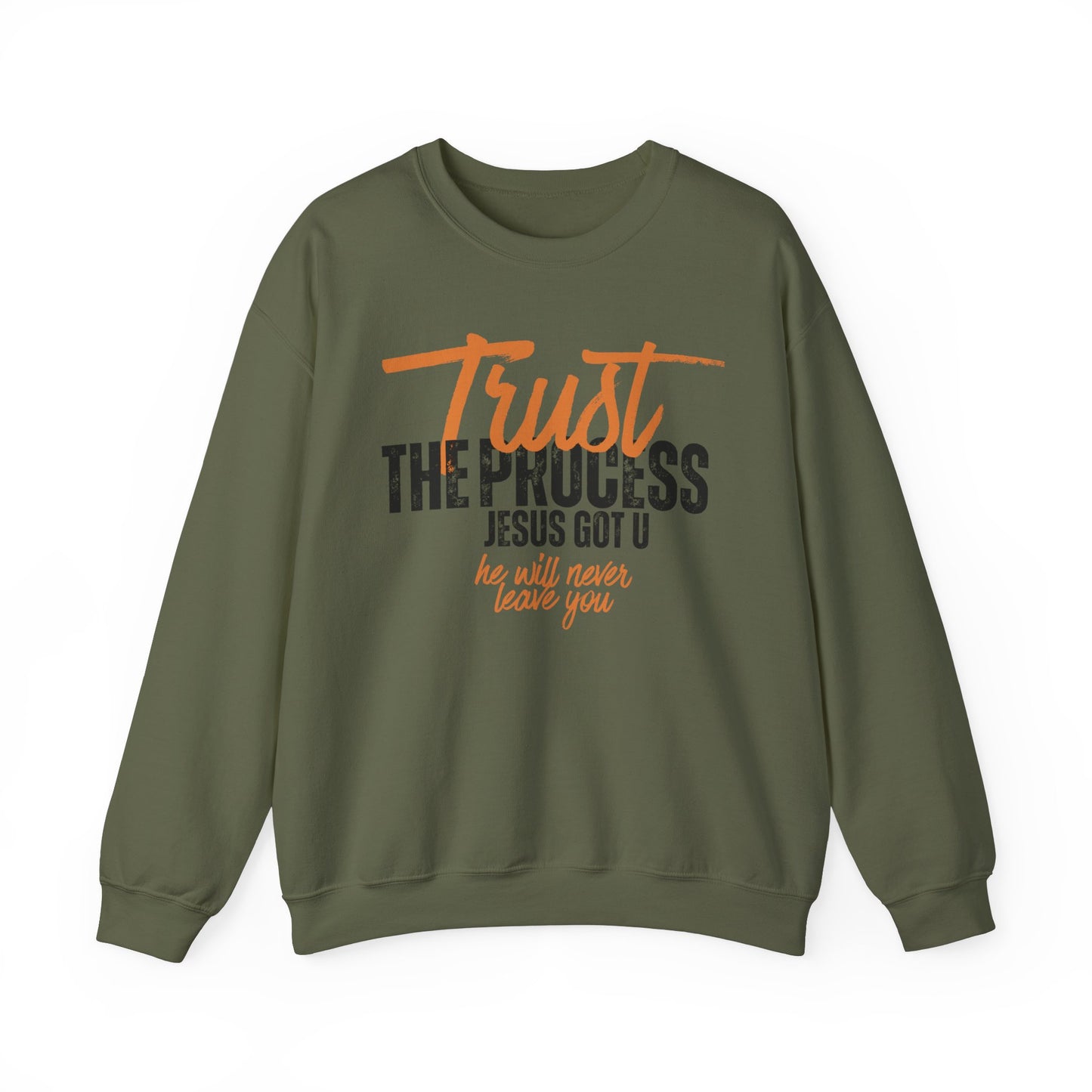 Trust the Process Sweatshirt - Unisex Heavy Blend™ Crewneck for Comfort and Inspiration