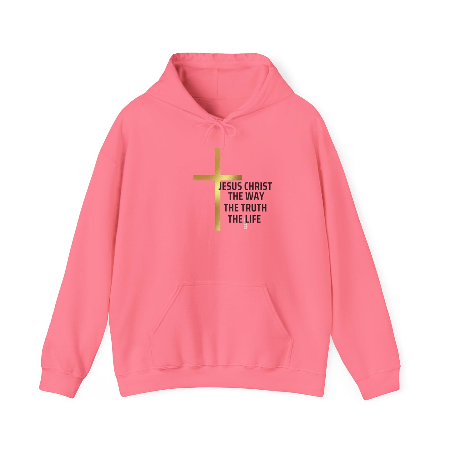 Faith-Inspired Unisex Heavy Blend Hoodie - 'Jesus Christ: The Way, The Truth, The Life'