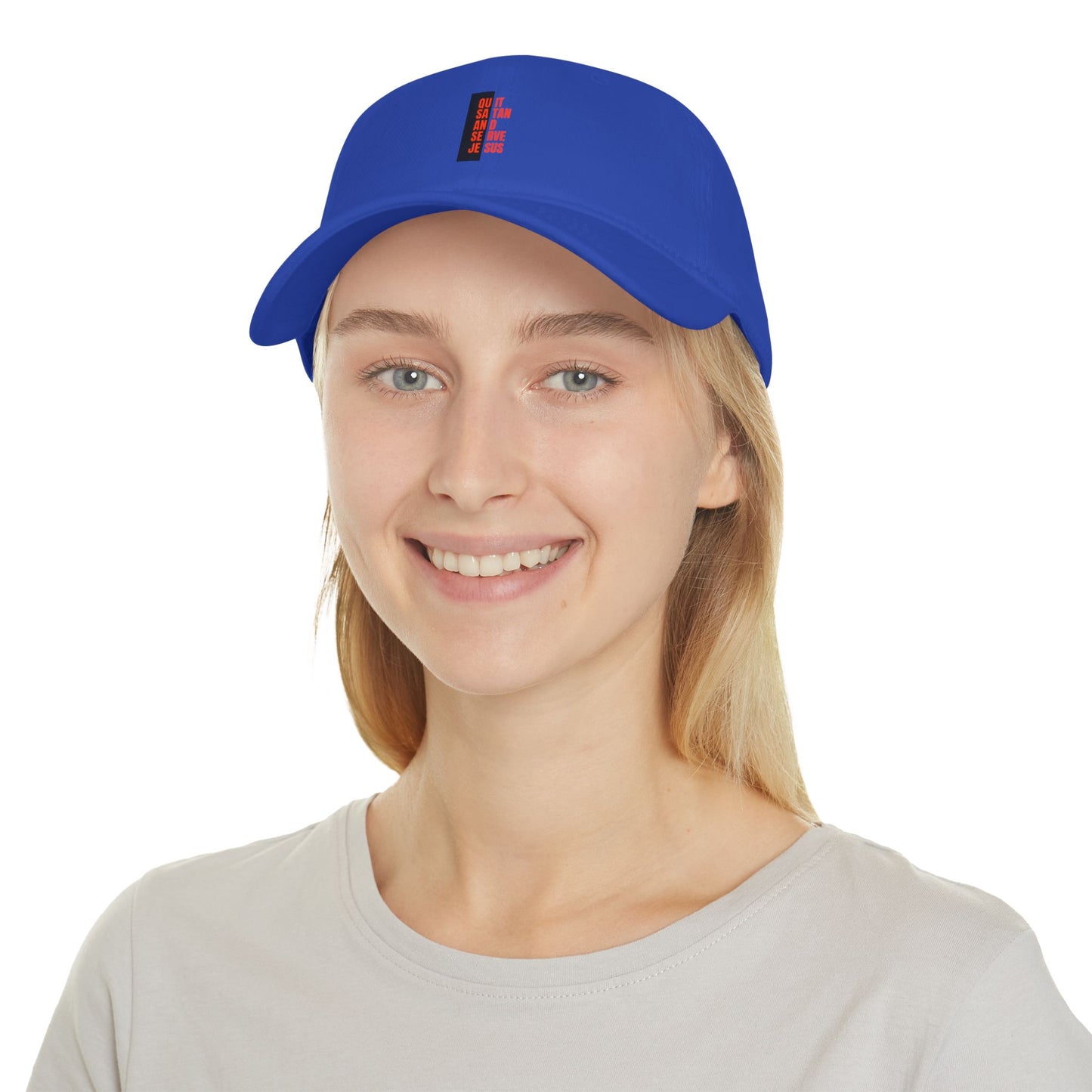 Faith-Based Low Profile Baseball Cap - "Quit Satan"