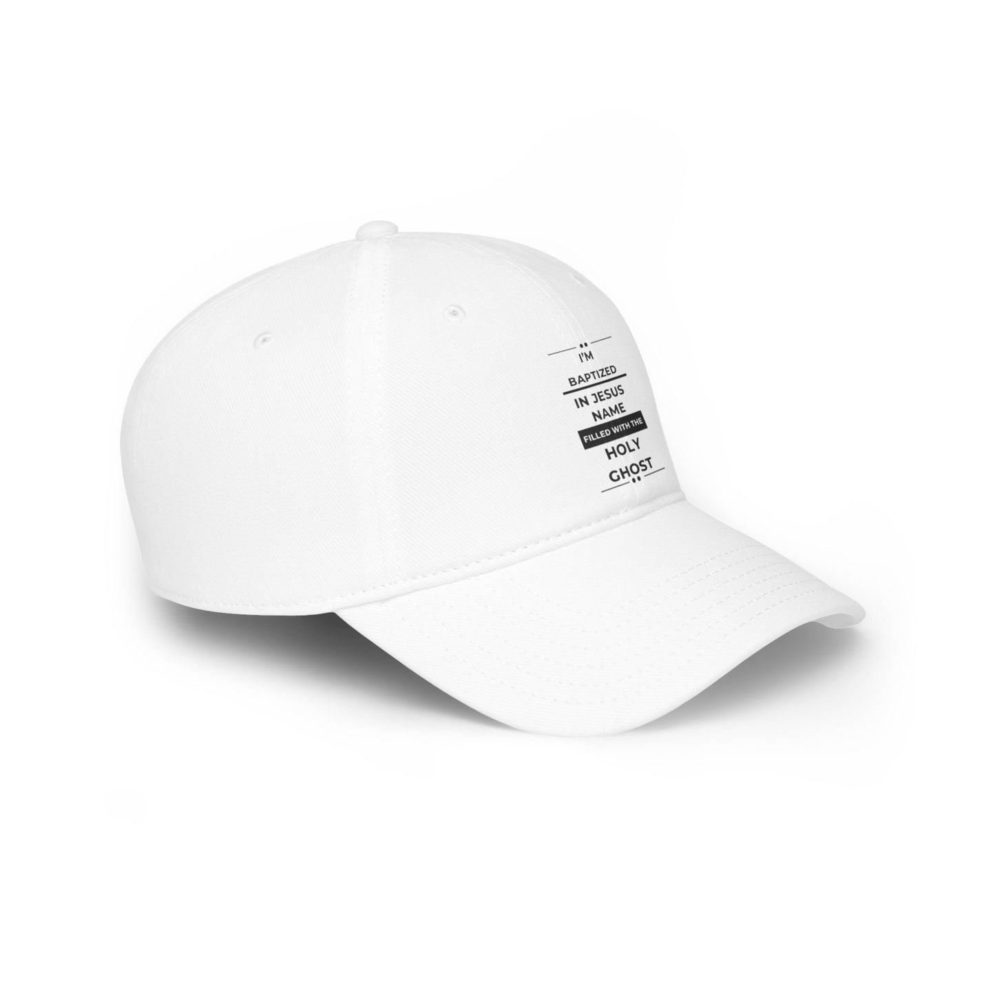 Faith-Inspired Low Profile Baseball Cap - Baptized in Jesus Name