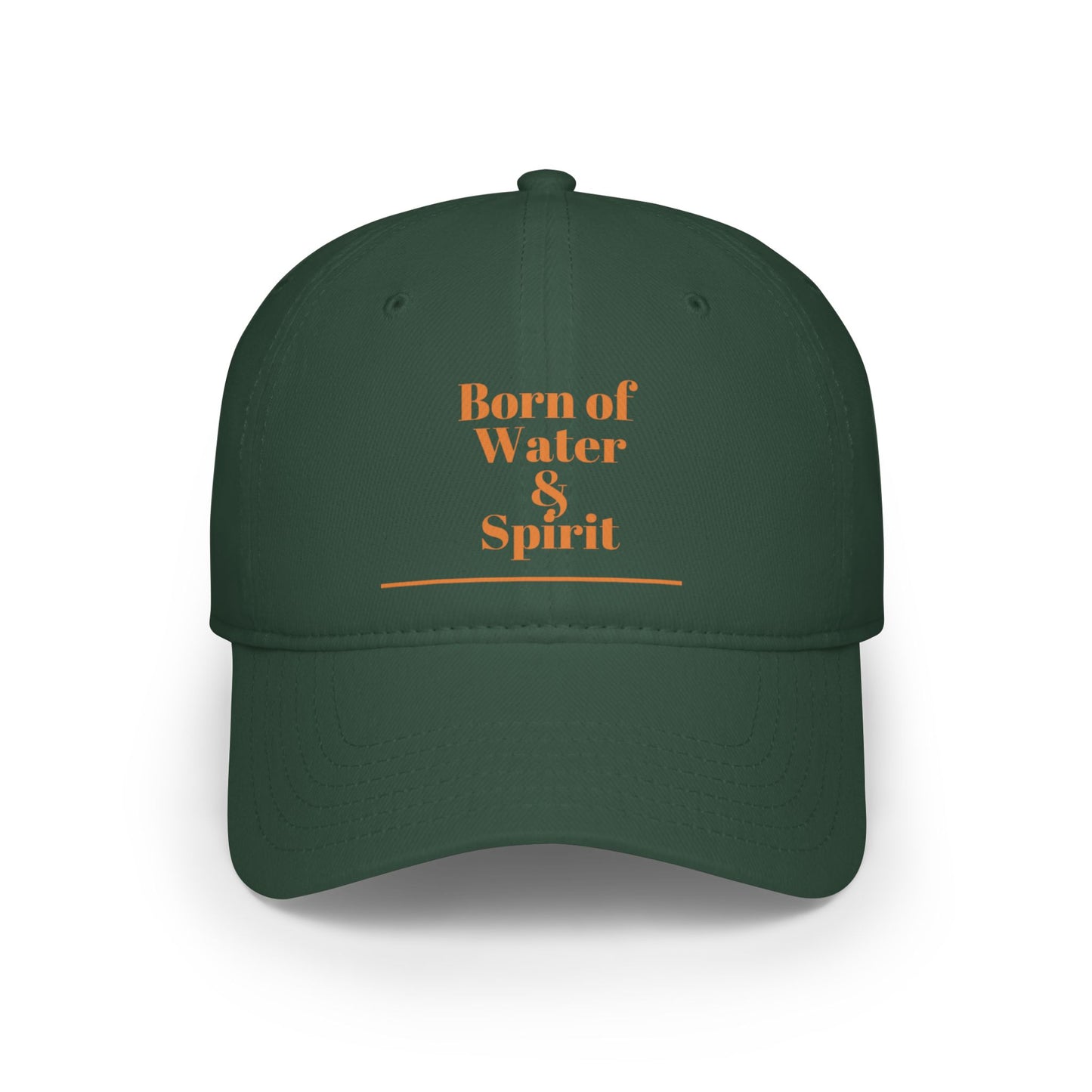 Born of Water & Spirit Low Profile Baseball Cap - Stylish Red Cap for Everyday Wear