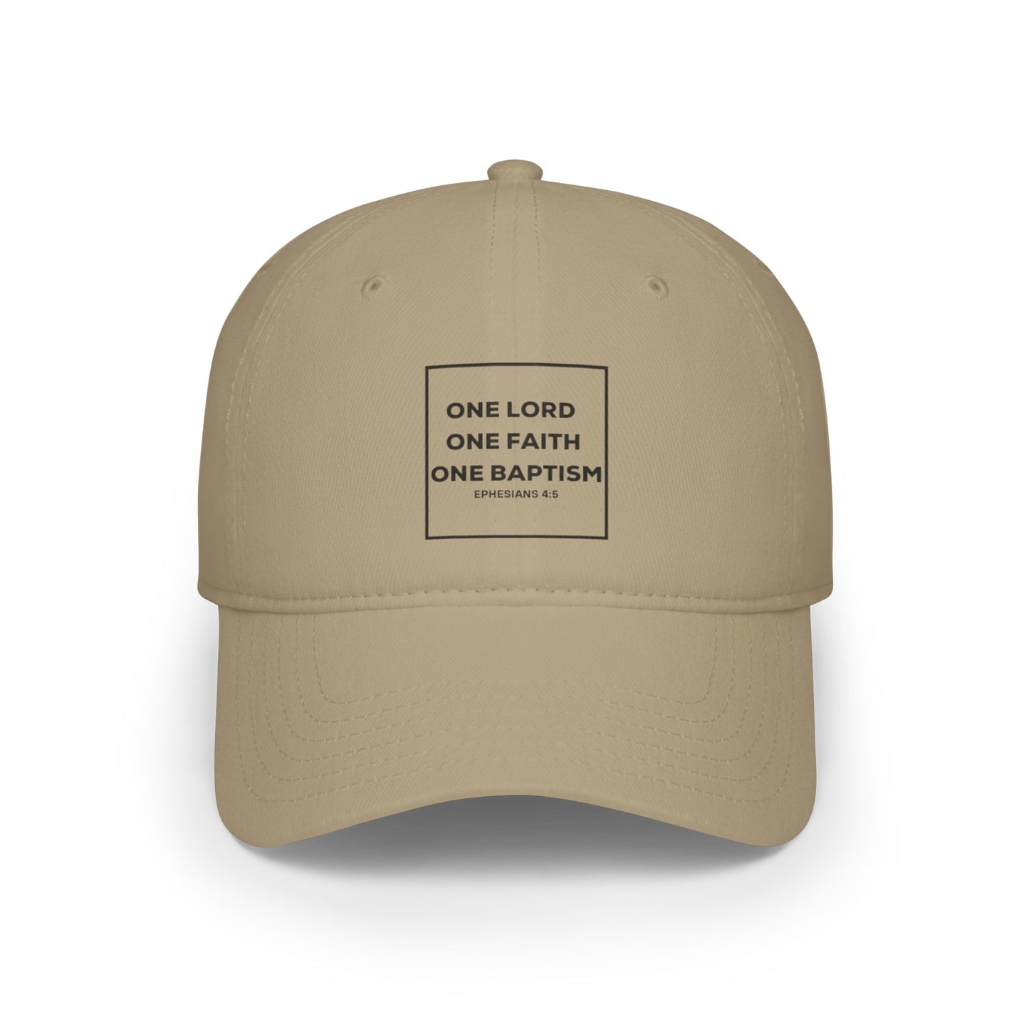 Inspirational Faith Baseball Cap - One Lord, One Faith, One Baptism