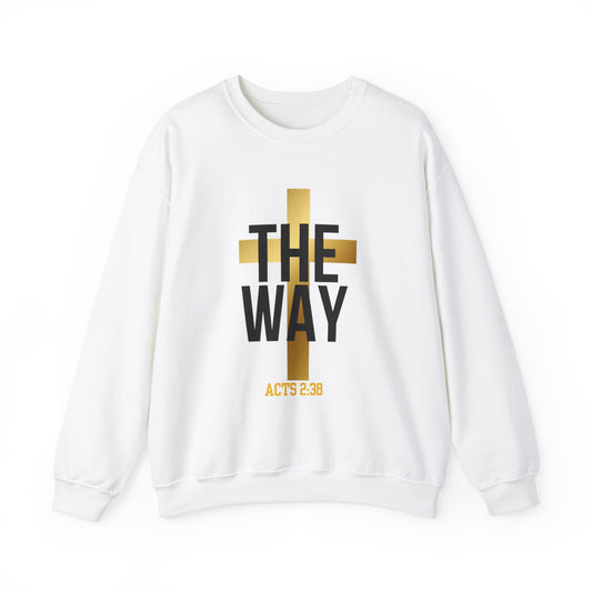 Faith Inspired Crewneck Sweatshirt - THE WAY Acts 2:38