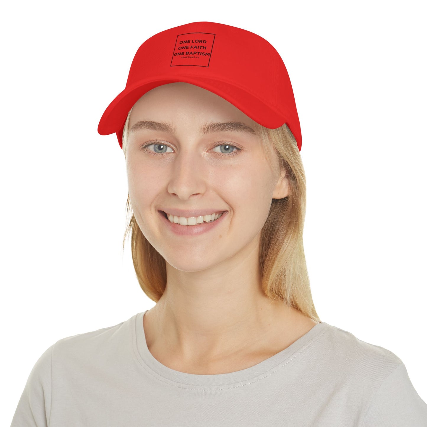 Inspirational Faith Baseball Cap - One Lord, One Faith, One Baptism