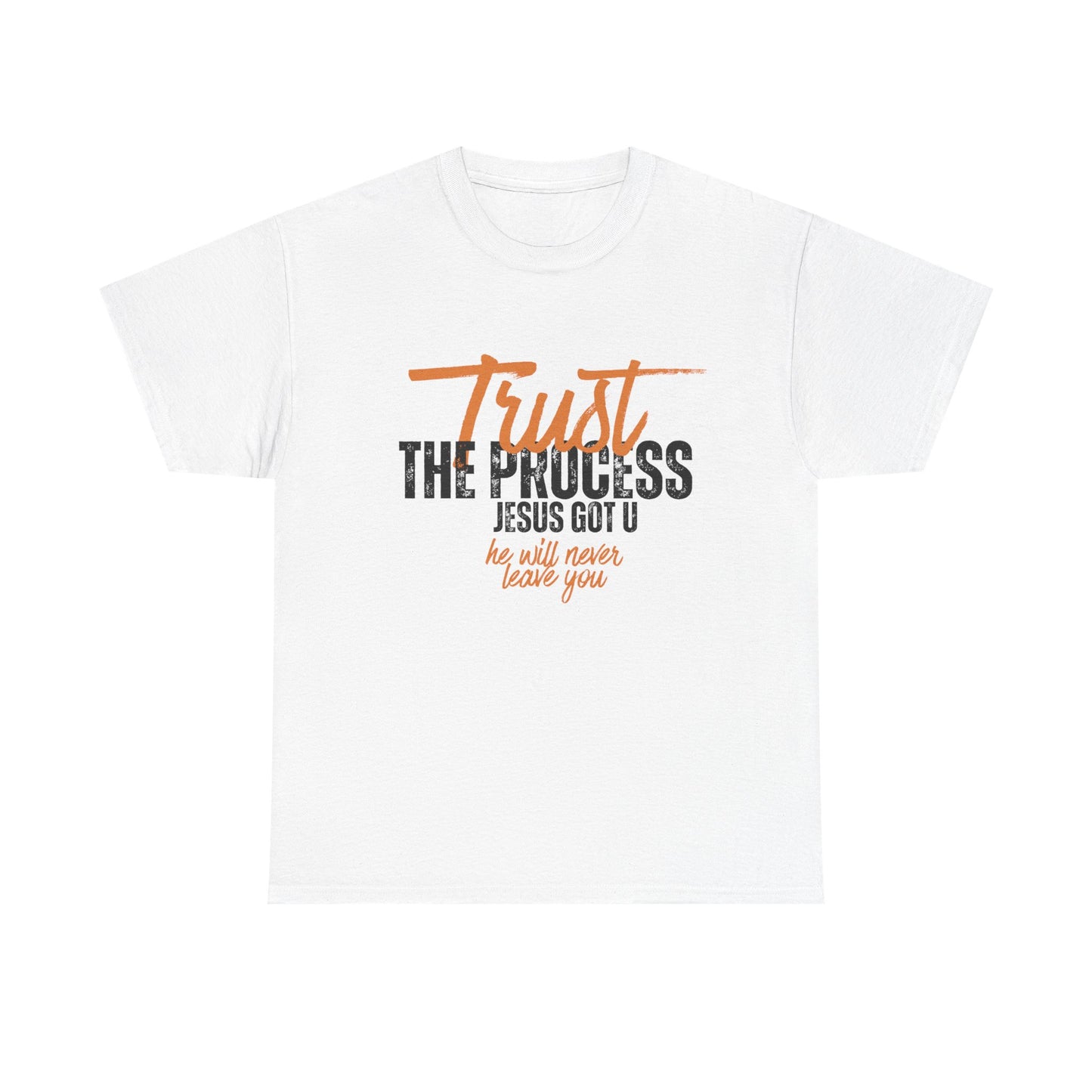 Trust the Process Unisex Heavy Cotton Tee - Inspirational Christian T-Shirt