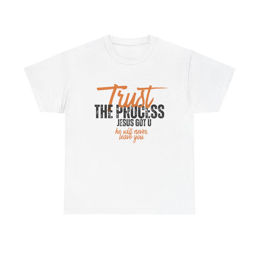 Trust the Process Unisex Heavy Cotton Tee - Inspirational Christian T-Shirt