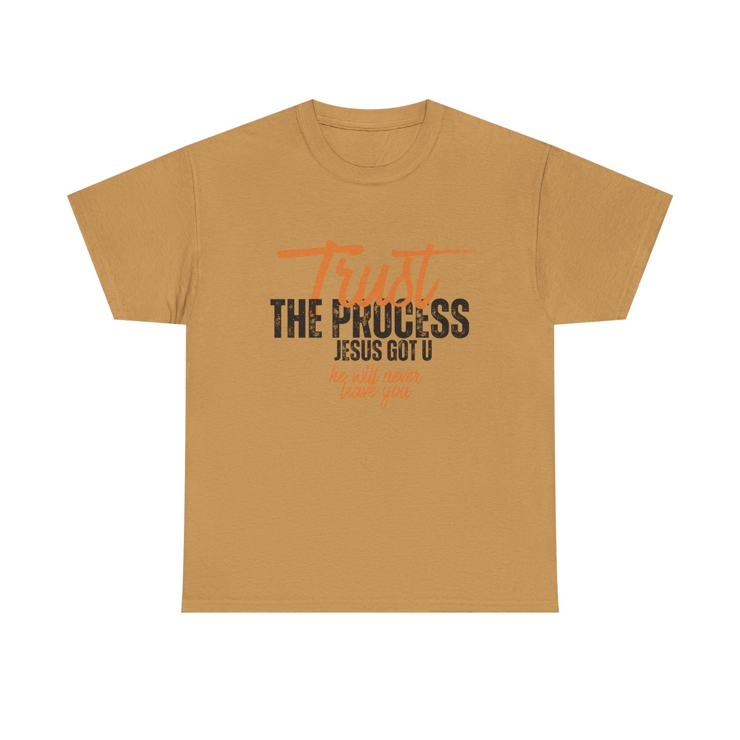 Trust the Process Unisex Heavy Cotton Tee - Inspirational Christian T-Shirt