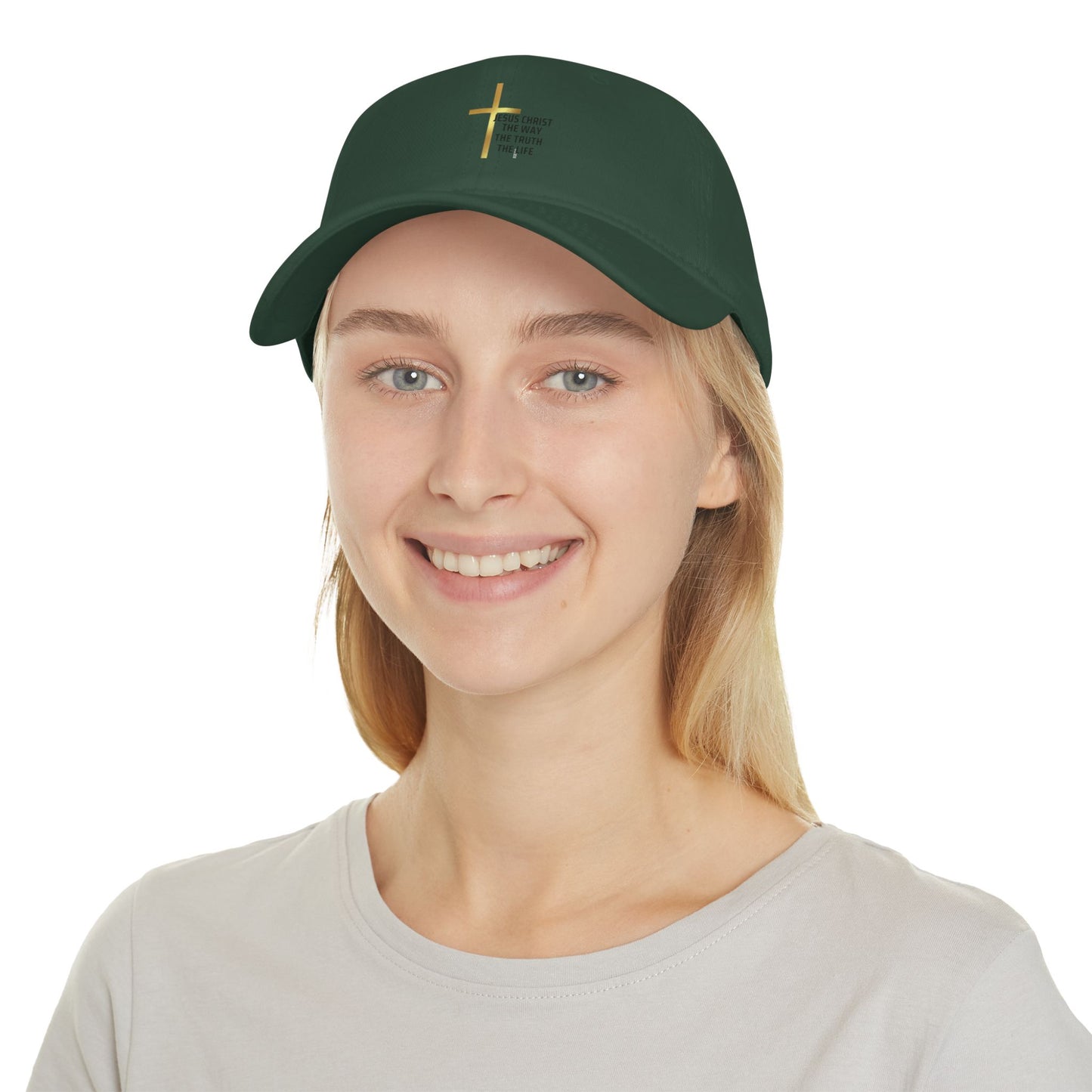 Inspirational Faith Baseball Cap - Jesus Christ The Way The Truth The Life