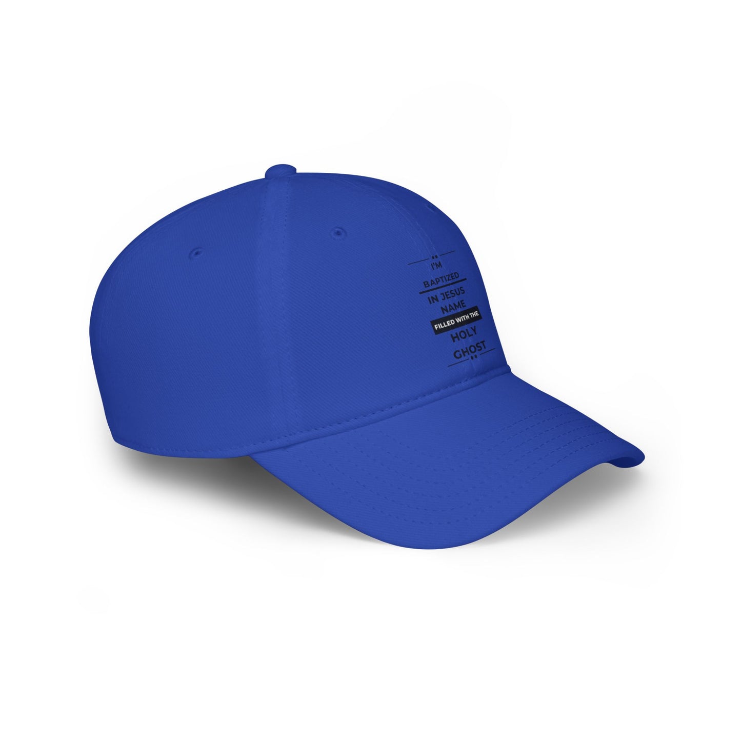 Faith-Inspired Low Profile Baseball Cap - Baptized in Jesus Name