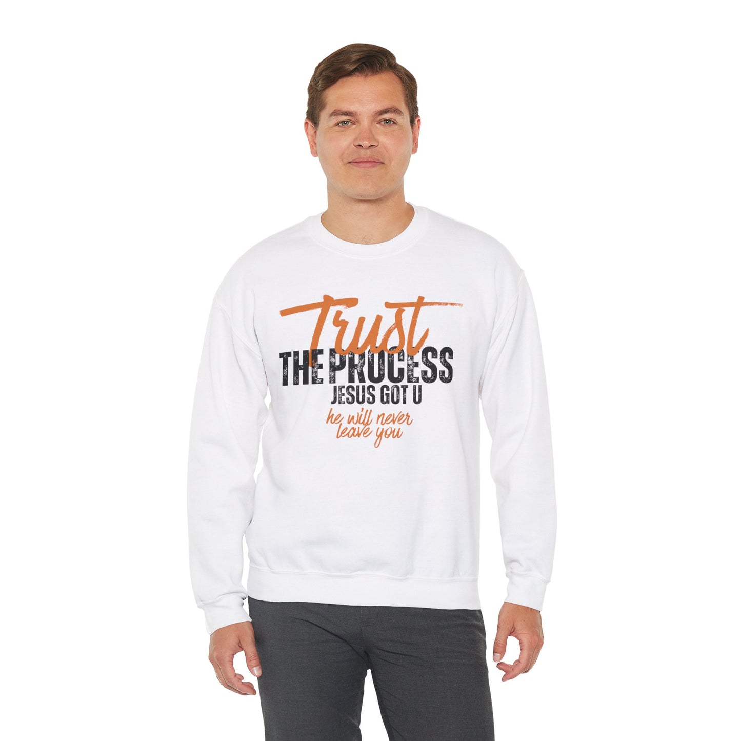 Trust the Process Sweatshirt - Unisex Heavy Blend™ Crewneck for Comfort and Inspiration