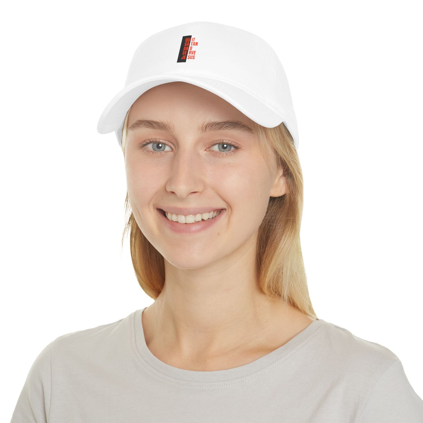 Faith-Based Low Profile Baseball Cap - "Quit Satan"