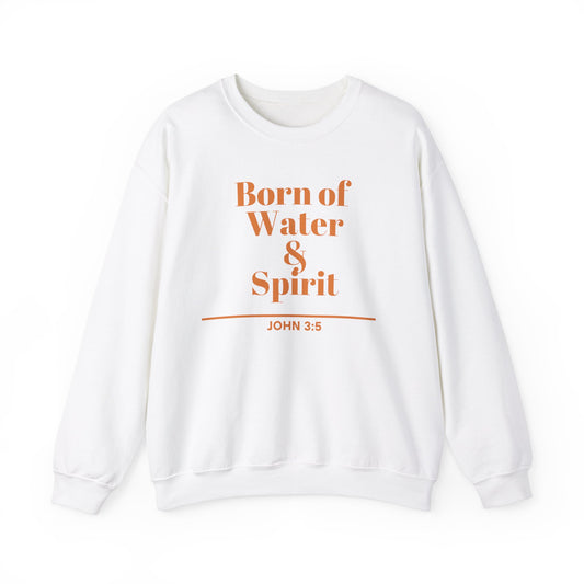 Born of Water & Spirit Crewneck Sweatshirt - Unisex Heavy Blend