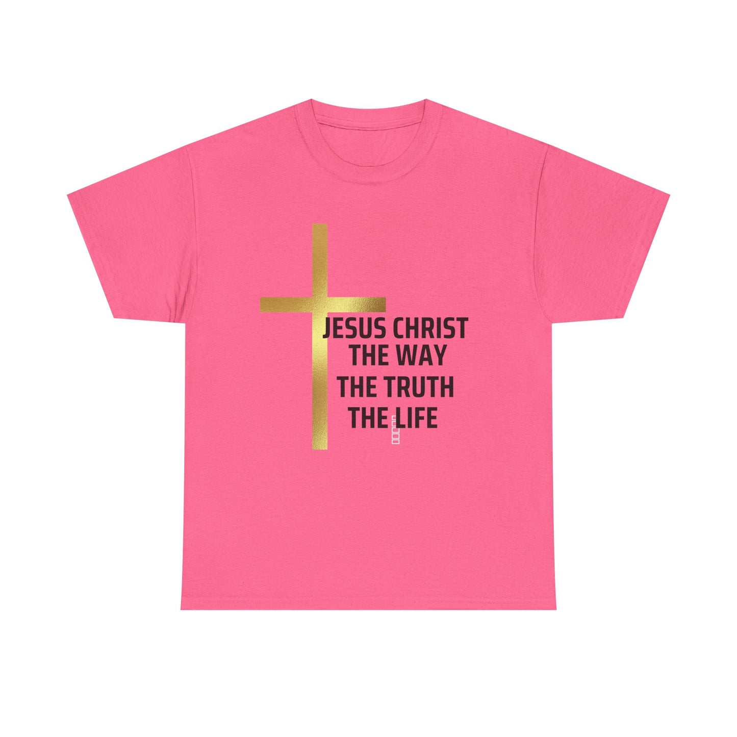 Faith-Inspired Unisex Heavy Cotton Tee - Jesus Christ The Way, The Truth, The Life