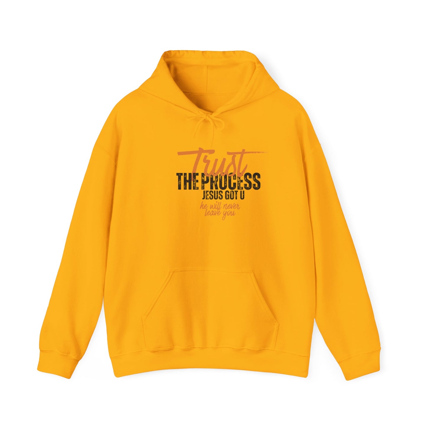 Inspirational Unisex Hoodie - 'Trust the Process' Jesus Quote