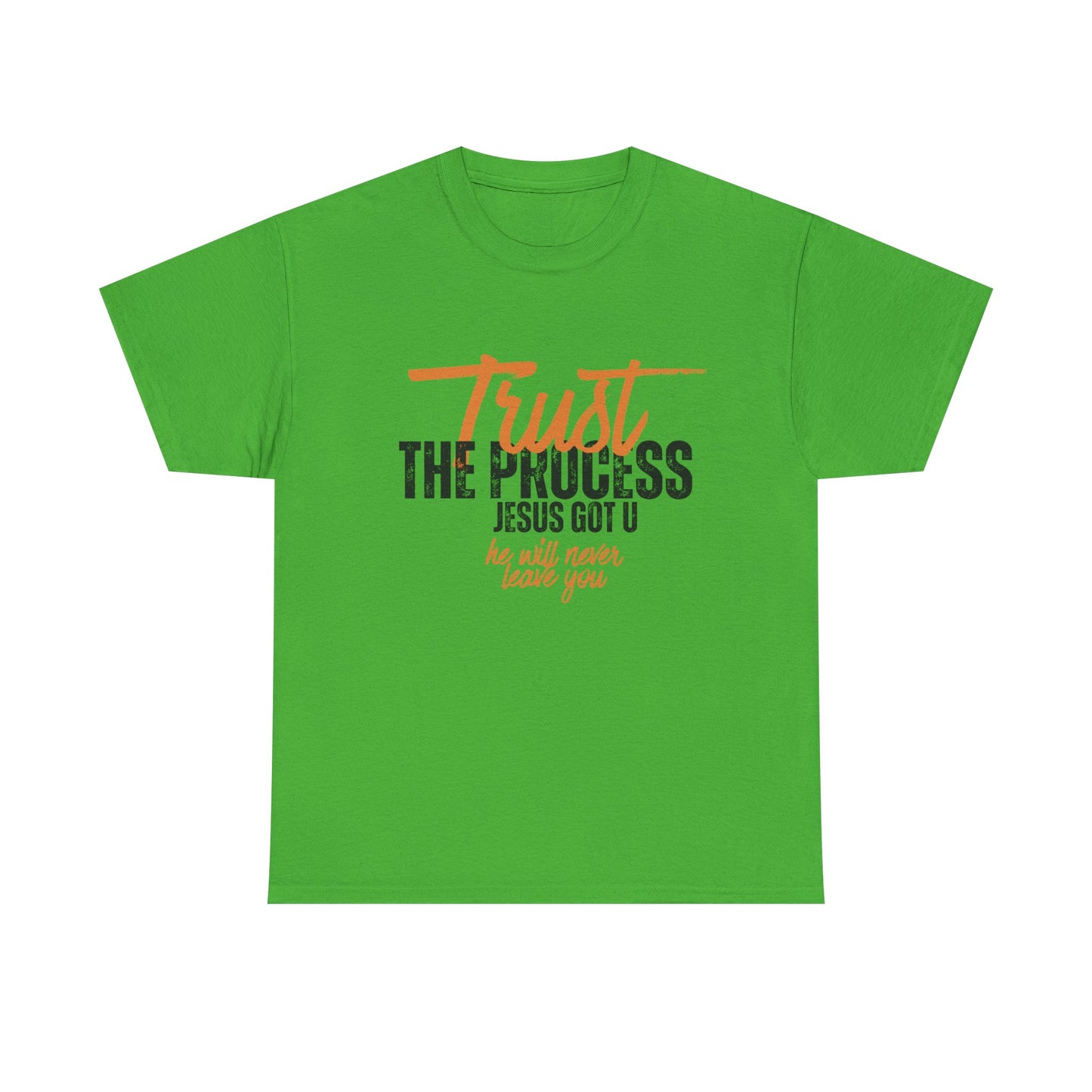 Trust the Process Unisex Heavy Cotton Tee - Inspirational Christian T-Shirt