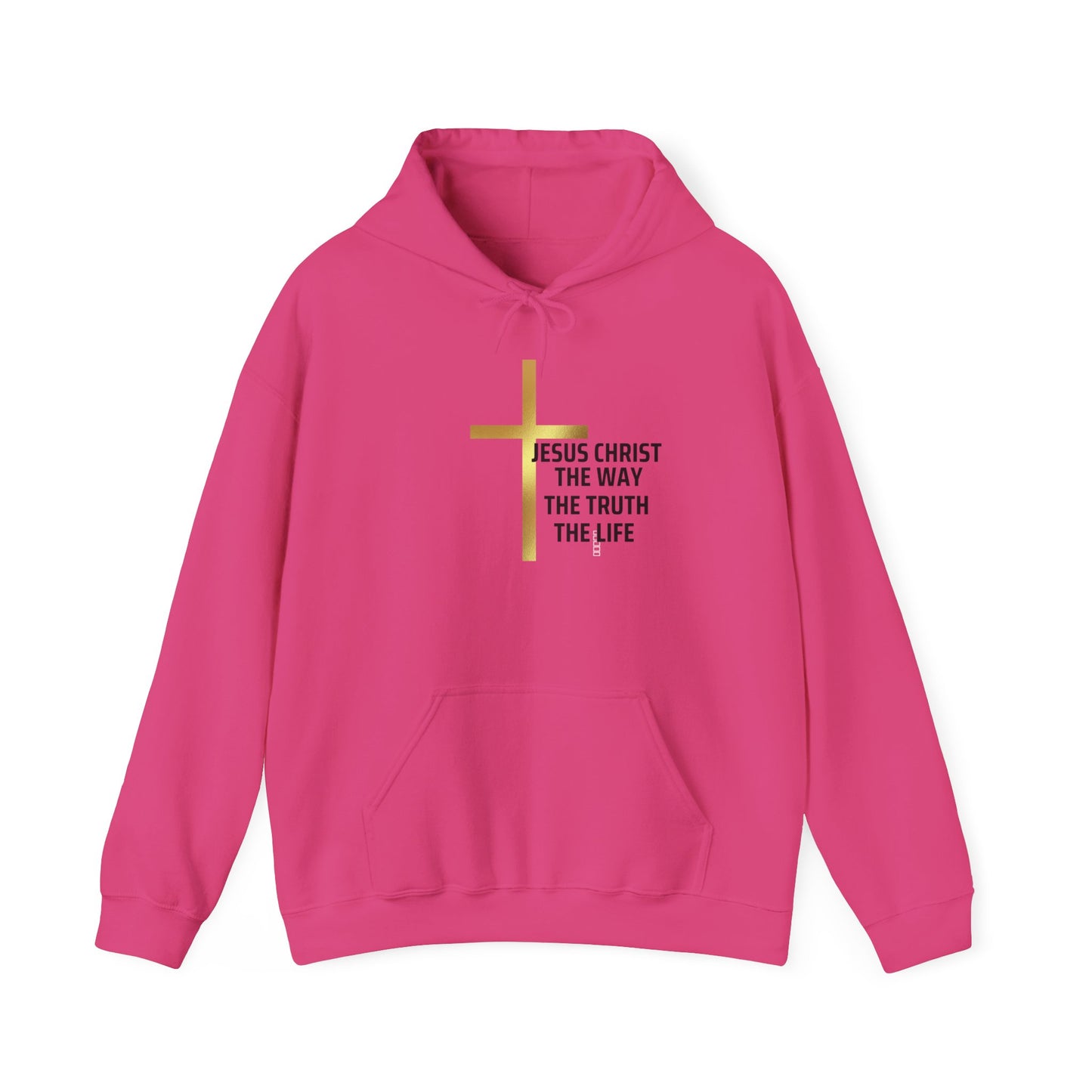 Faith-Inspired Unisex Heavy Blend Hoodie - 'Jesus Christ: The Way, The Truth, The Life'