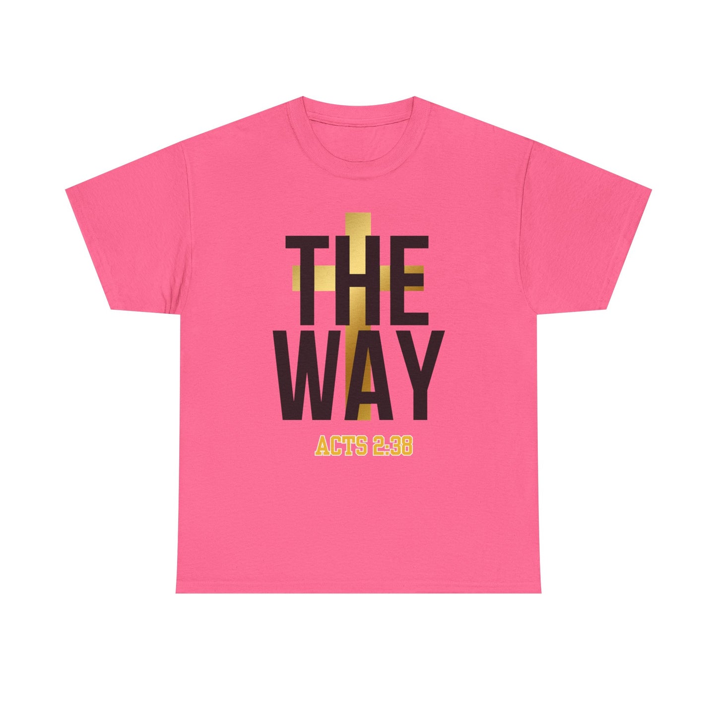 Inspirational Unisex Heavy Cotton Tee - "THE WAY | ACTS 2:38"