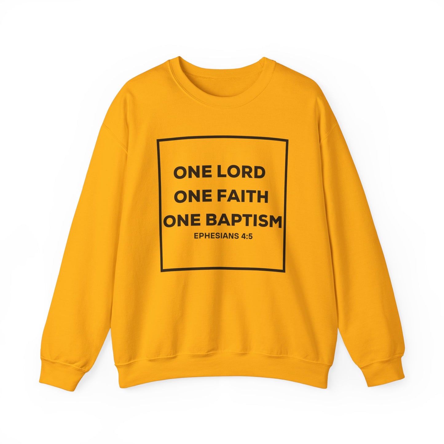 Faith Crewneck Sweatshirt - One Lord, One Faith, One Baptism