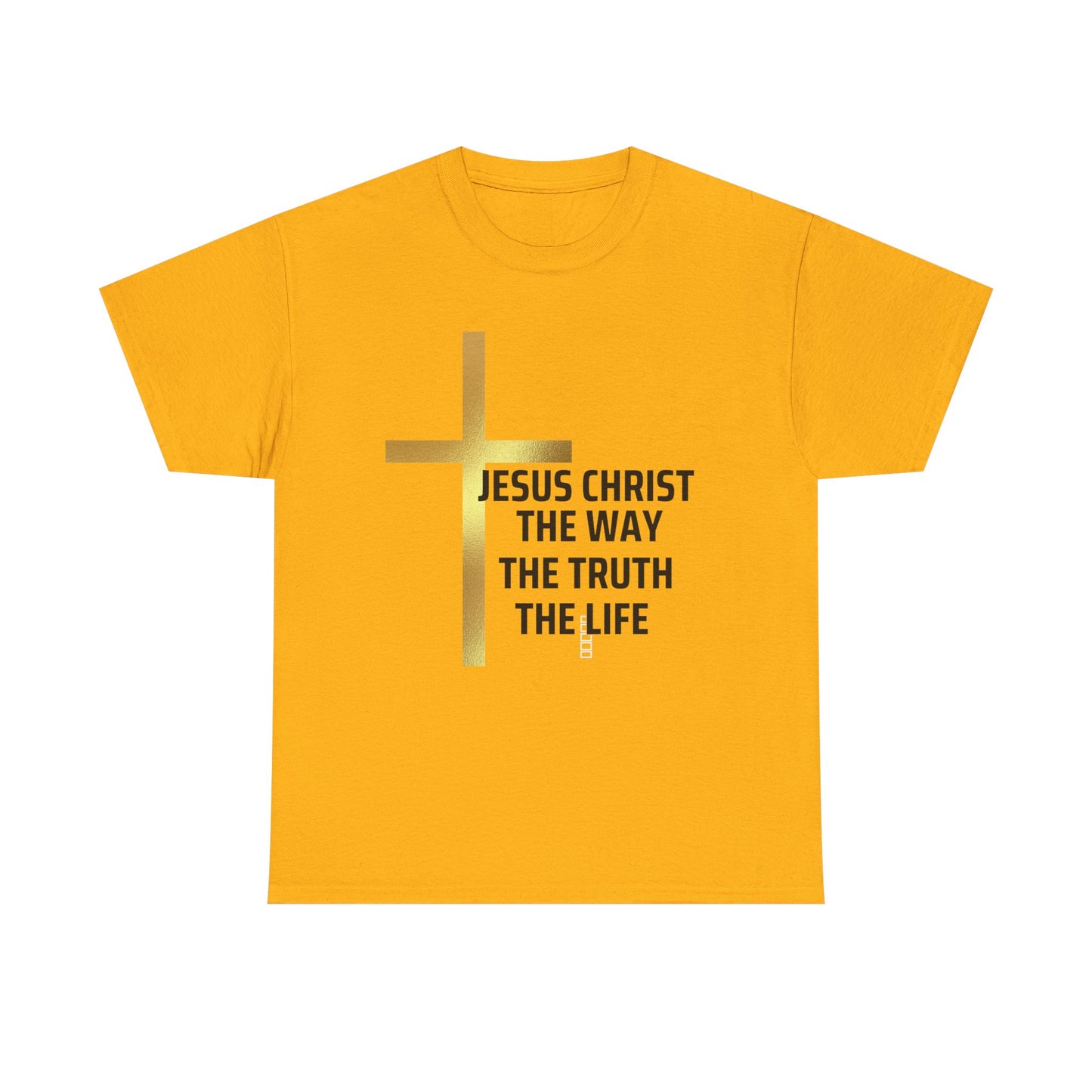 Faith-Inspired Unisex Heavy Cotton Tee - Jesus Christ The Way, The Truth, The Life