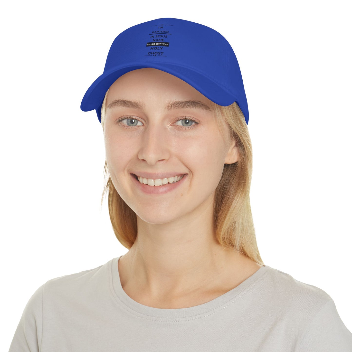 Faith-Inspired Low Profile Baseball Cap - Baptized in Jesus Name