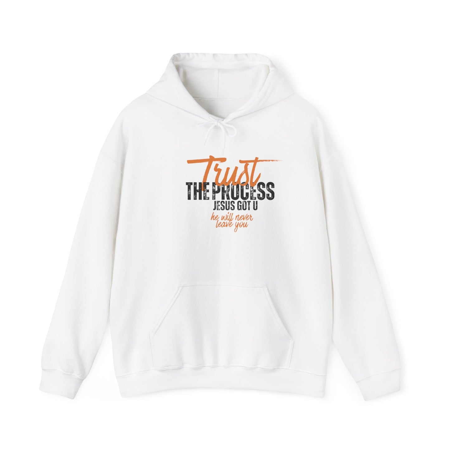 Inspirational Unisex Hoodie - 'Trust the Process' Jesus Quote