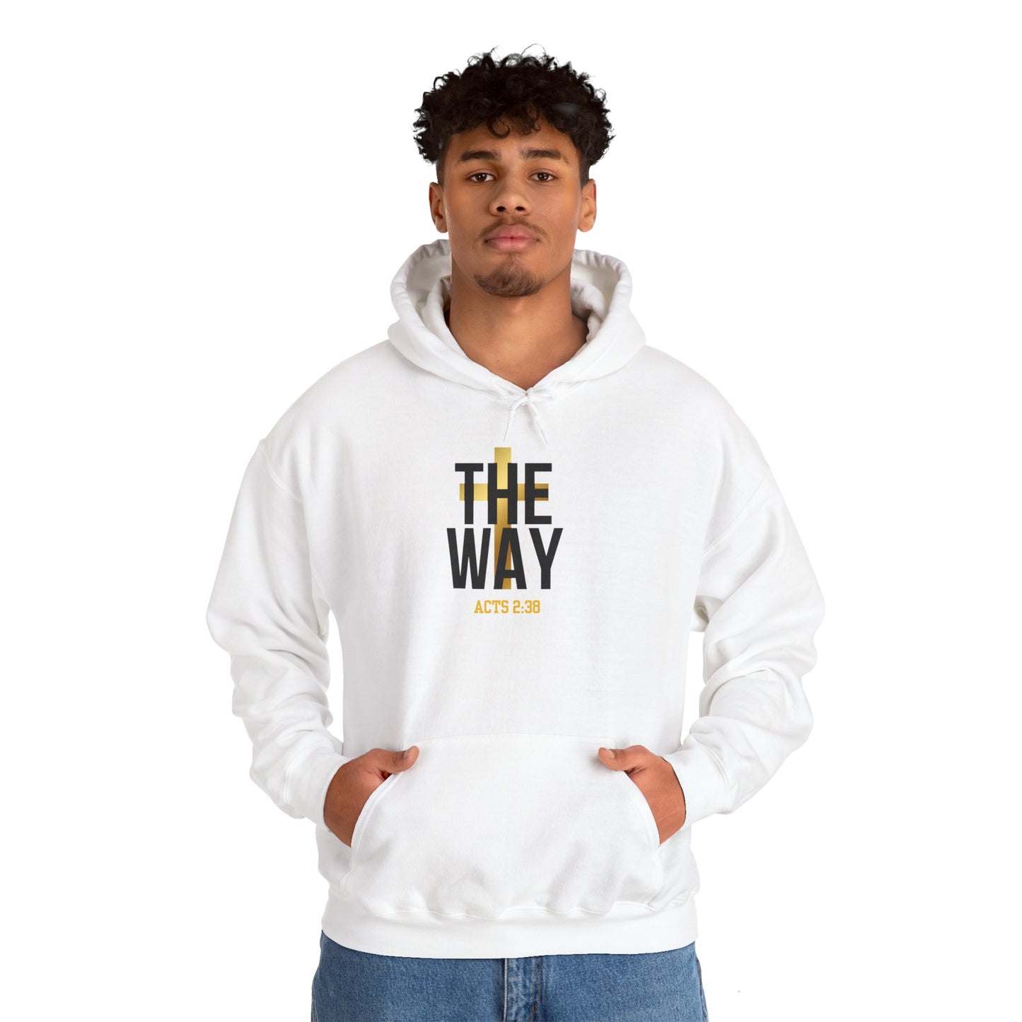 The Way Unisex Heavy Blend Hoodie - Inspirational Acts 2:38 Design