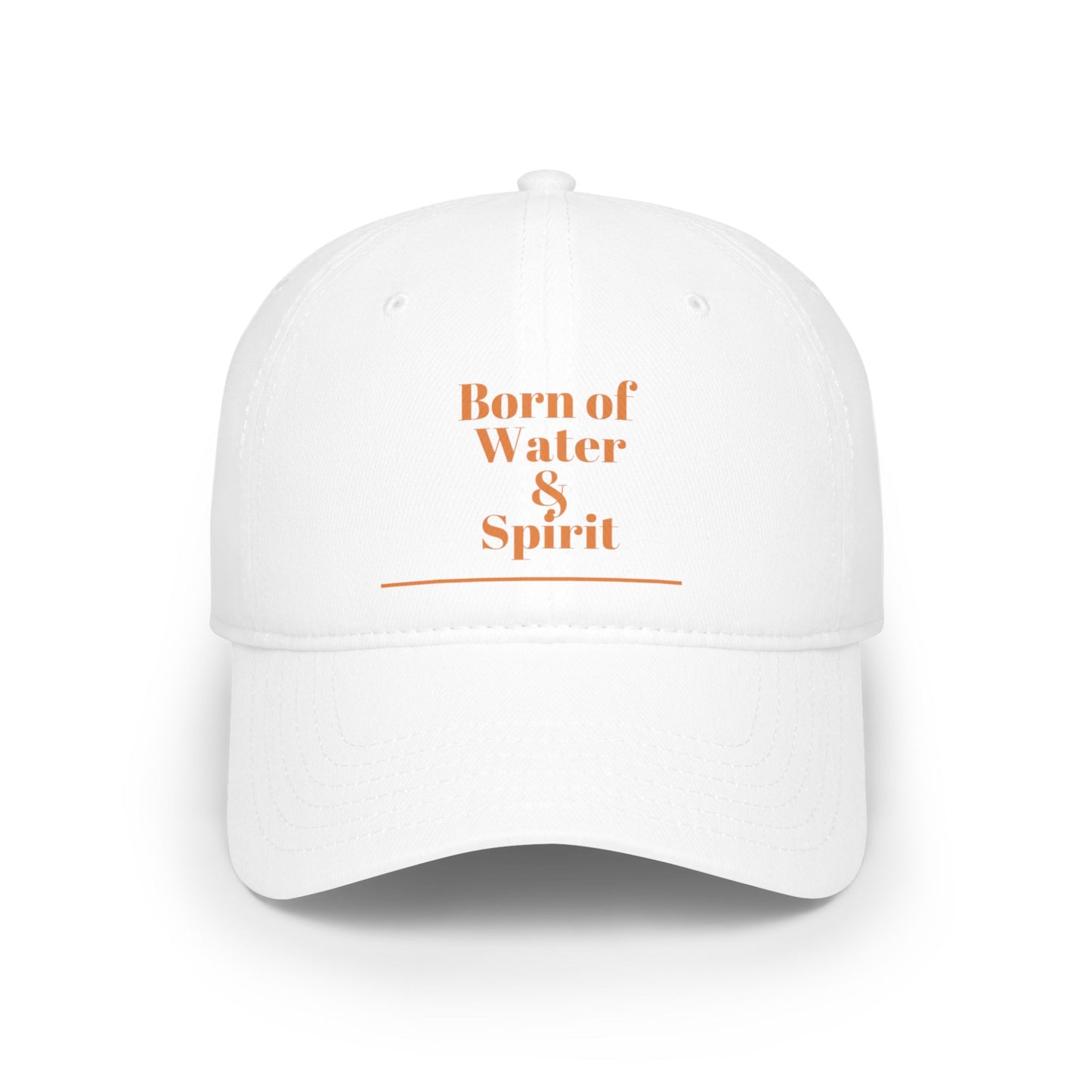 Born of Water & Spirit Low Profile Baseball Cap - Stylish Red Cap for Everyday Wear