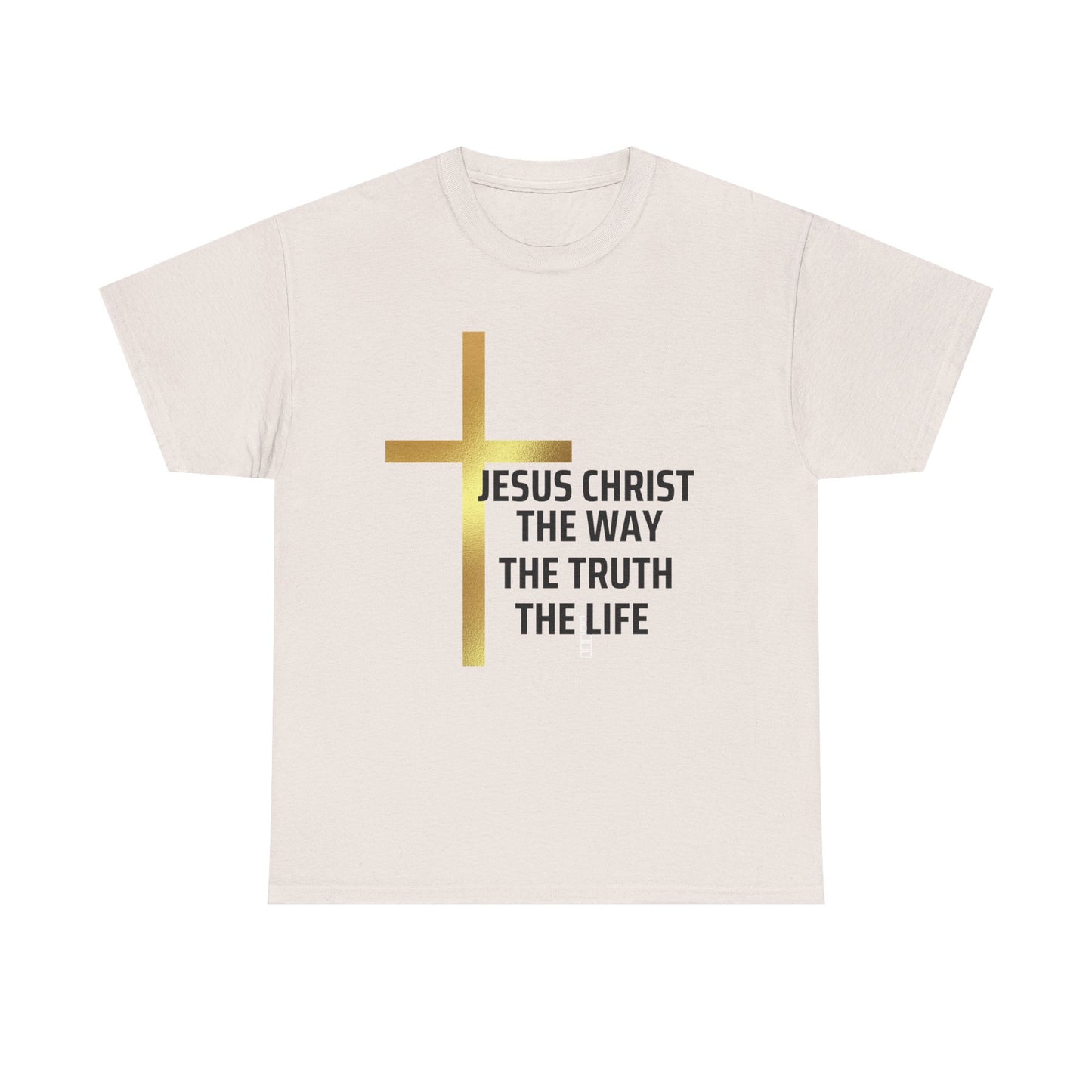 Faith-Inspired Unisex Heavy Cotton Tee - Jesus Christ The Way, The Truth, The Life