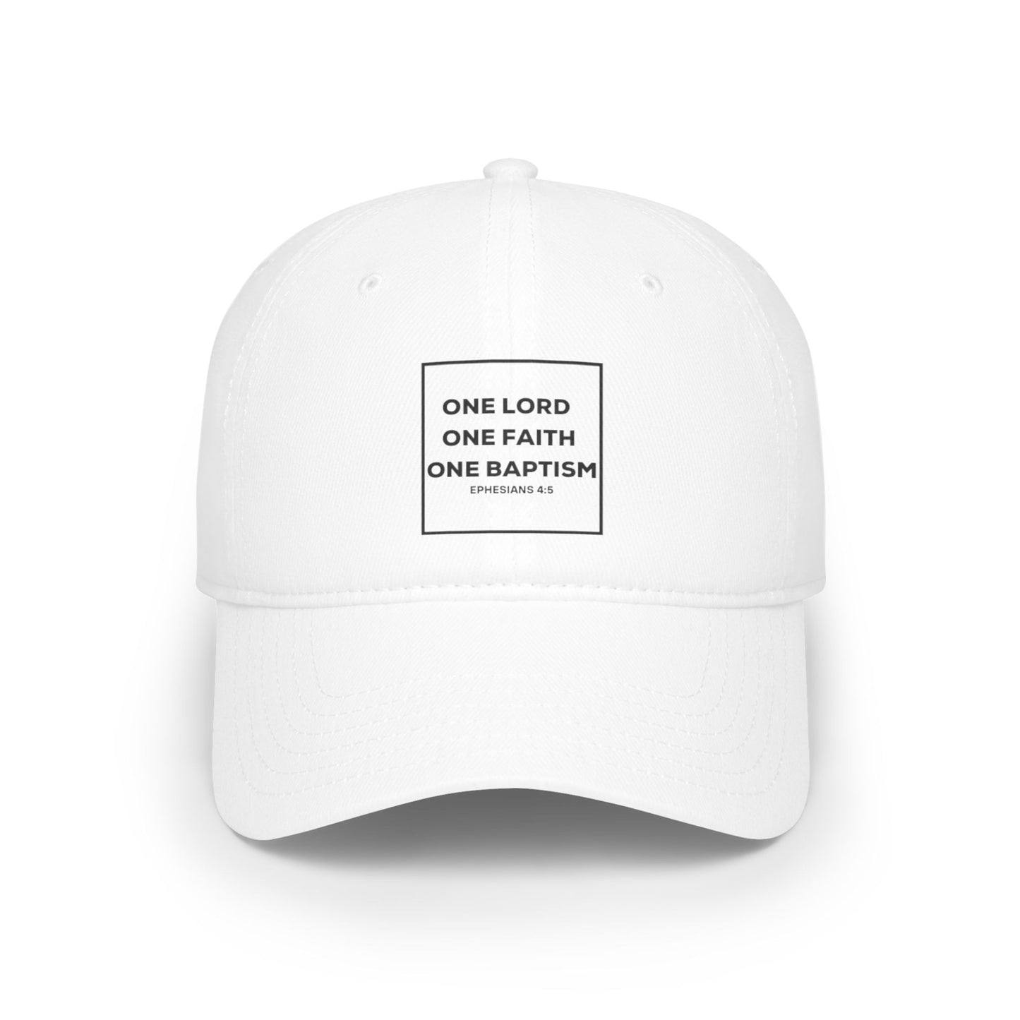 Inspirational Faith Baseball Cap - One Lord, One Faith, One Baptism