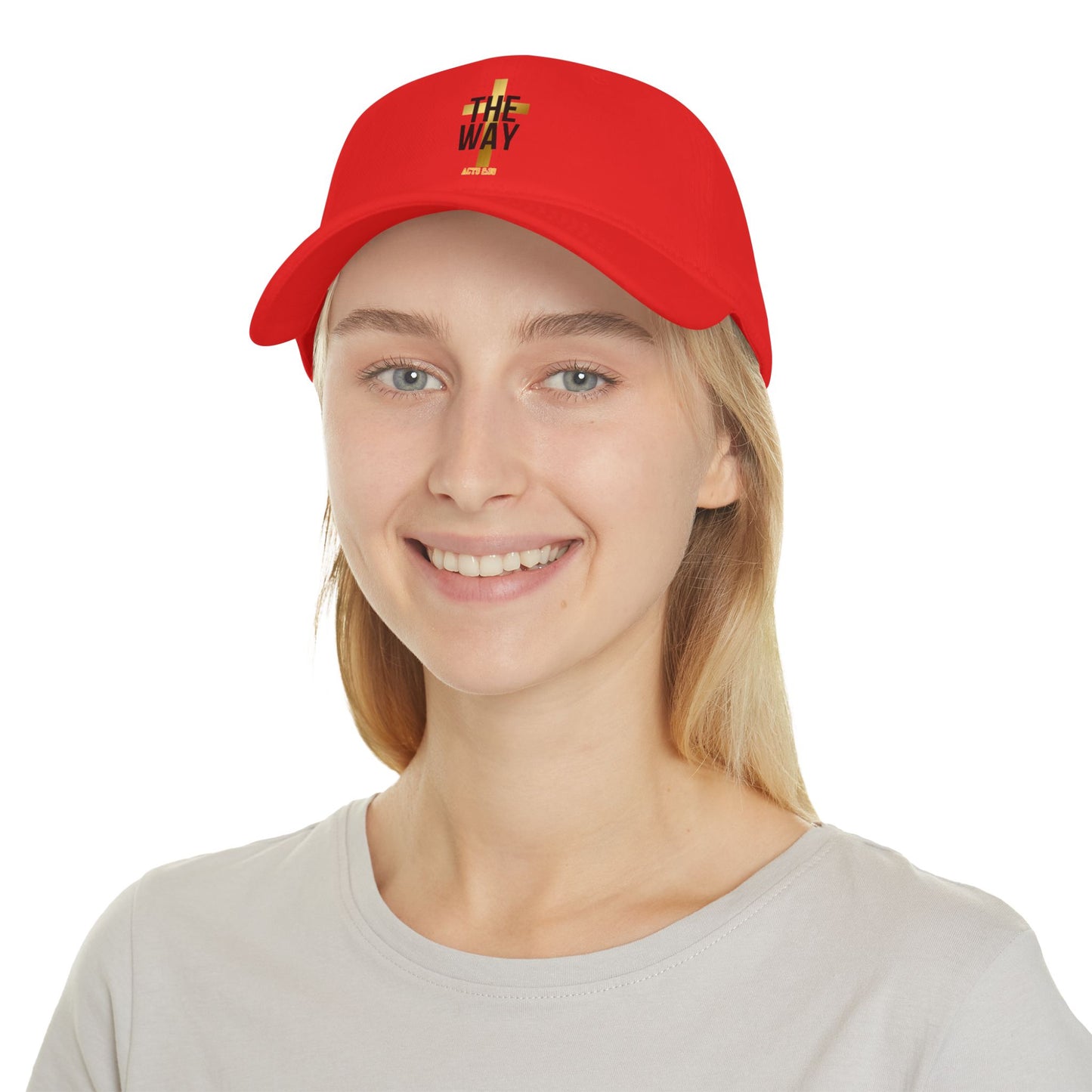 Inspiring Faith Red Baseball Cap - "The Way"