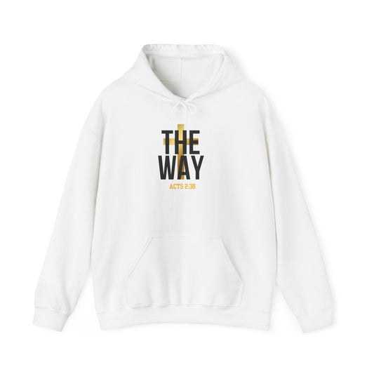 The Way Unisex Heavy Blend Hoodie - Inspirational Acts 2:38 Design