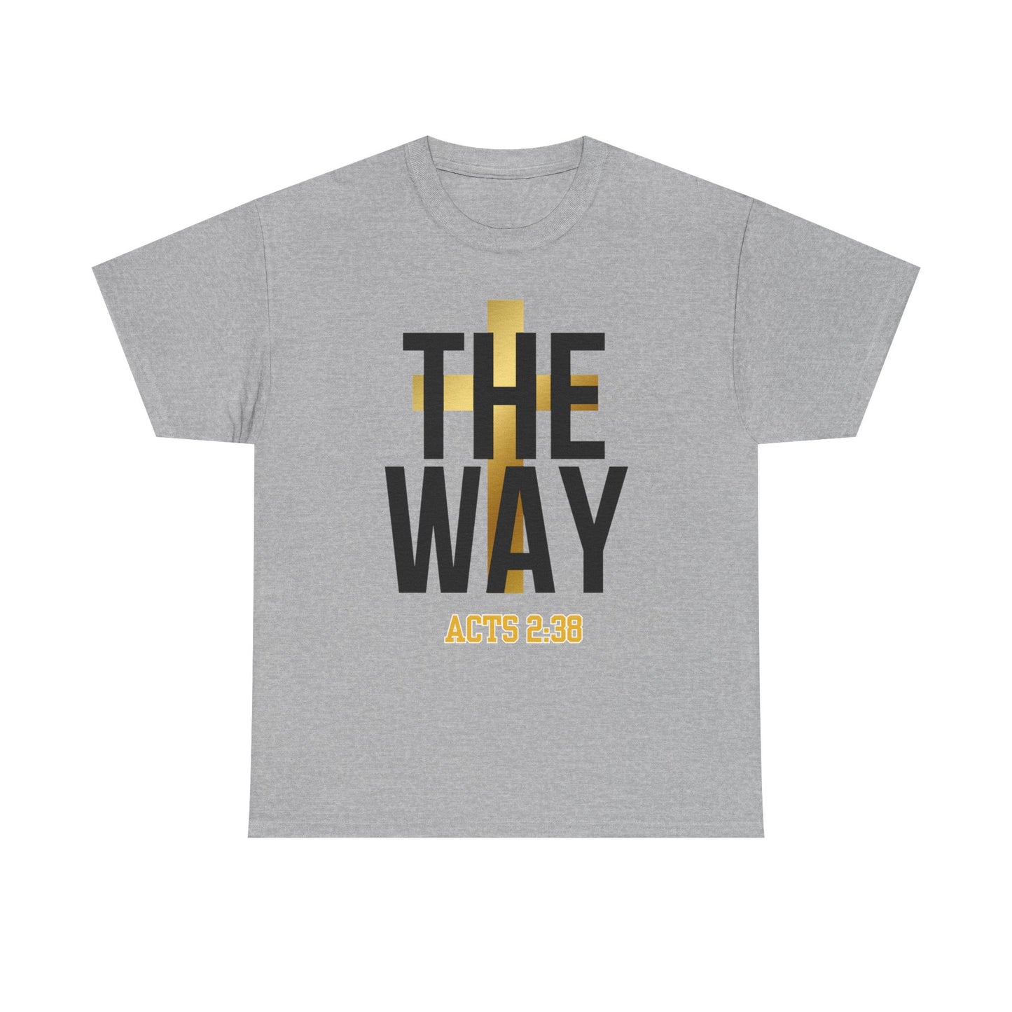 Inspirational Unisex Heavy Cotton Tee - "THE WAY | ACTS 2:38"