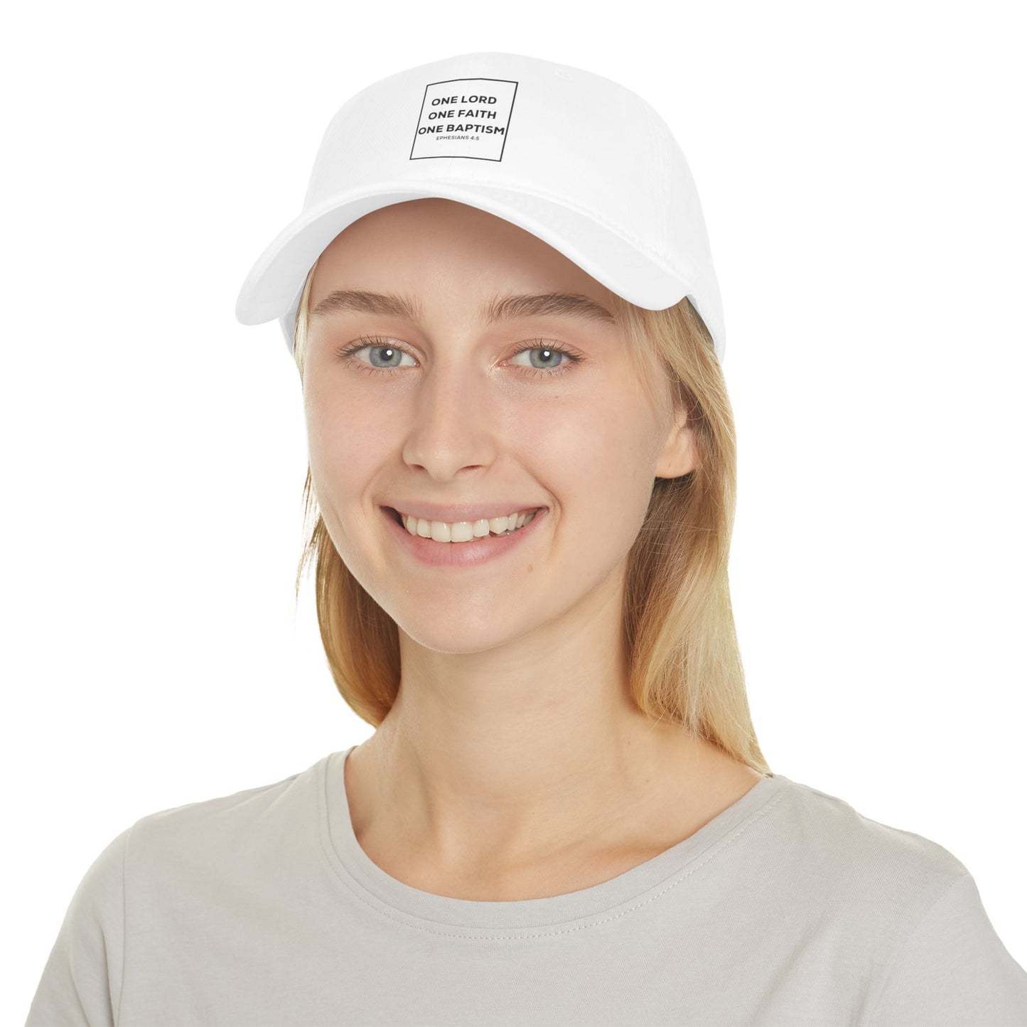 Inspirational Faith Baseball Cap - One Lord, One Faith, One Baptism