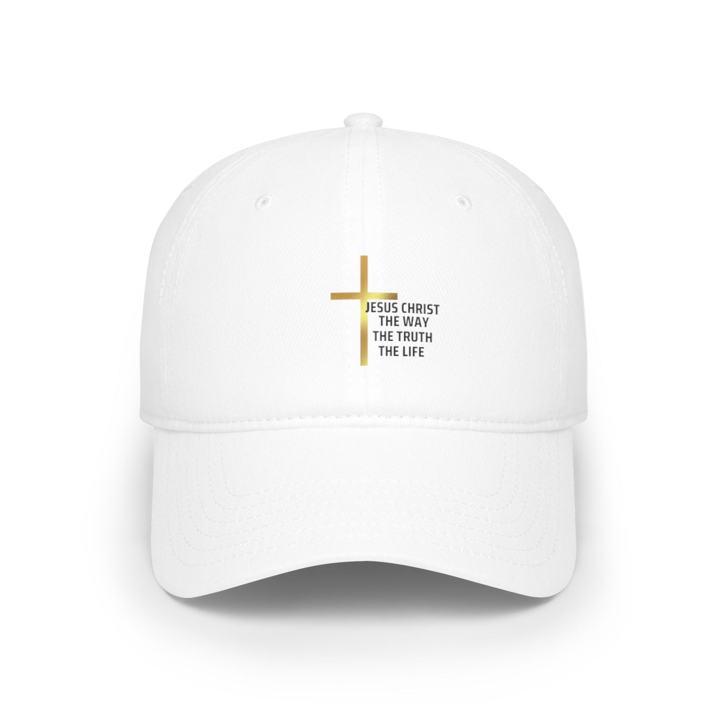 Inspirational Faith Baseball Cap - Jesus Christ The Way The Truth The Life