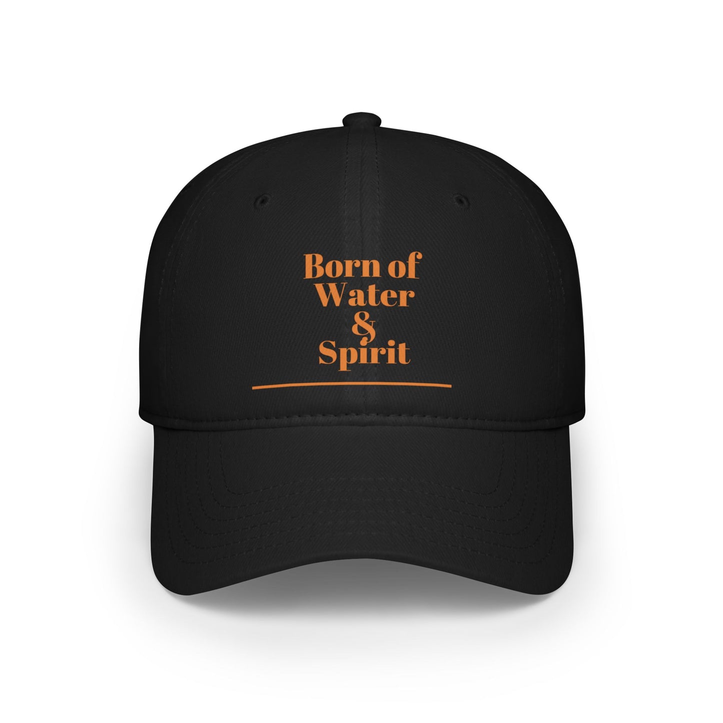 Born of Water & Spirit Low Profile Baseball Cap - Stylish Red Cap for Everyday Wear