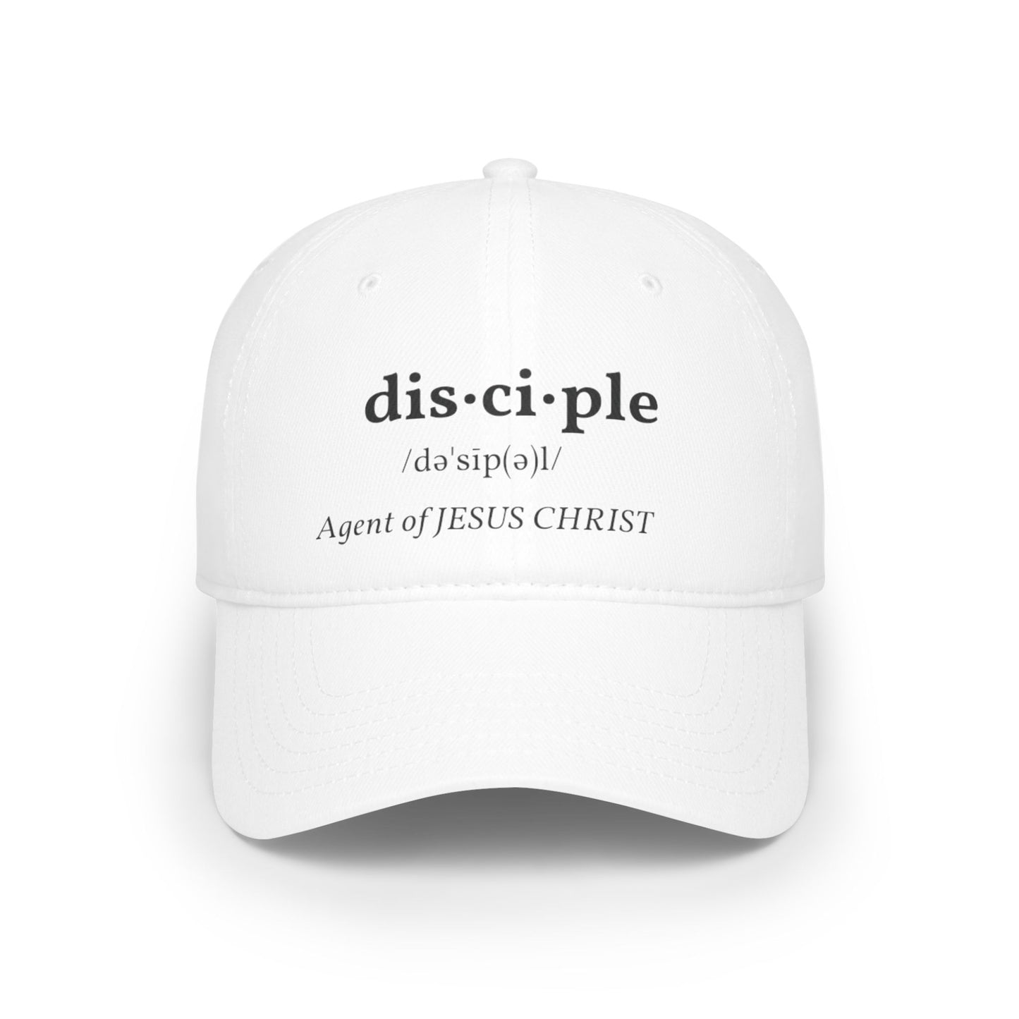 Red Disciple Baseball Cap – Faith-Inspired Hat for Believers