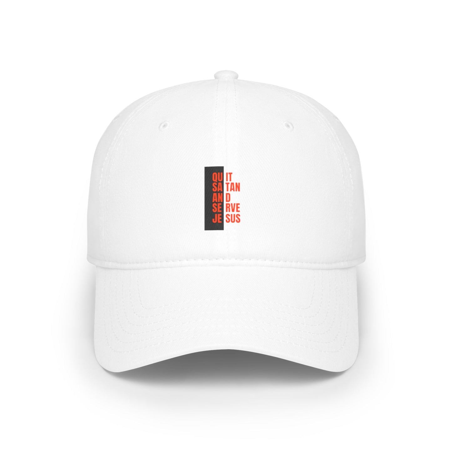 Faith-Based Low Profile Baseball Cap - "Quit Satan"