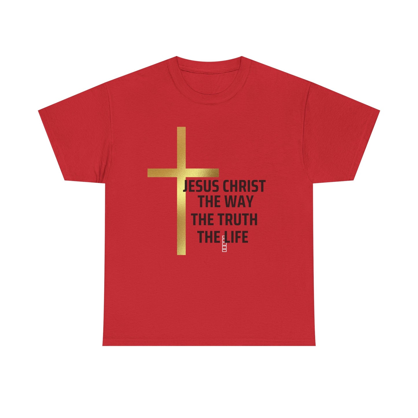 Faith-Inspired Unisex Heavy Cotton Tee - Jesus Christ The Way, The Truth, The Life